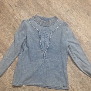 Blue Willi's Light Blue Long Sleeve Top